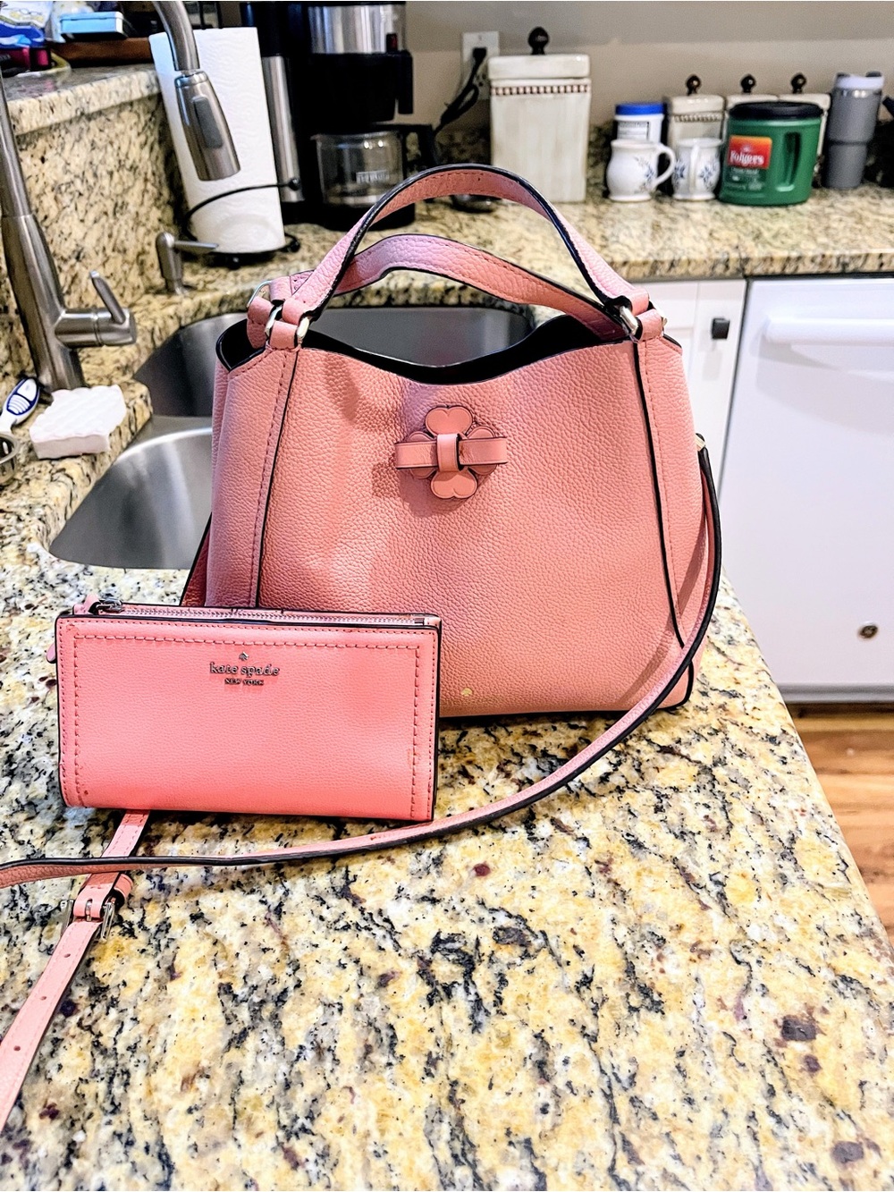 EUC Authentic Kate Spade Talia Triple Compartment Handbag with Wallet